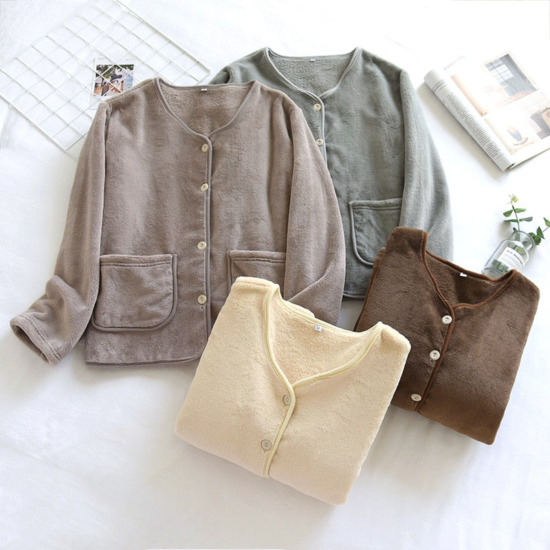 The Suede Button-Down Original Pajamas-Original Pajamas