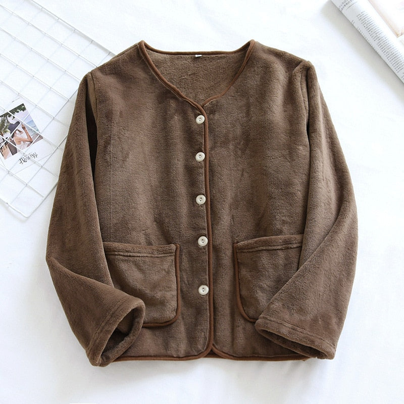 The Suede Button-Down Original Pajamas-Original Pajamas