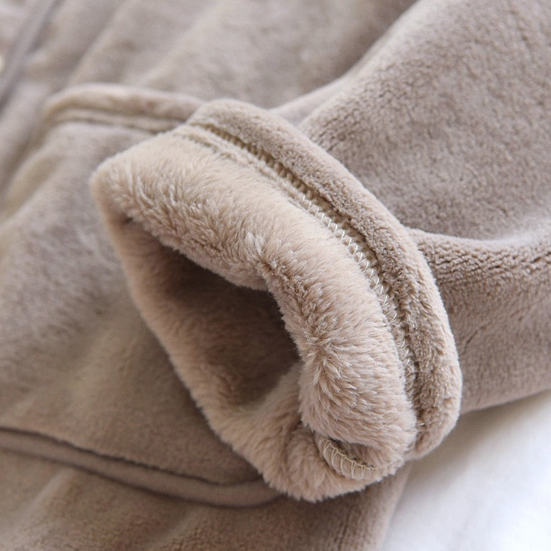 The Suede Button-Down Original Pajamas-Original Pajamas