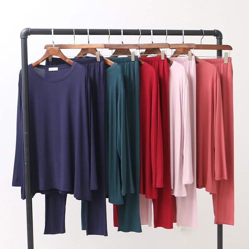 The Solid Full Sleeve Pajama Set Original pajamas-Original Pajamas