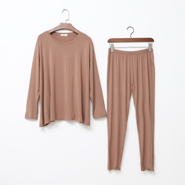 The Solid Full Sleeve Pajama Set Original pajamas-Original Pajamas