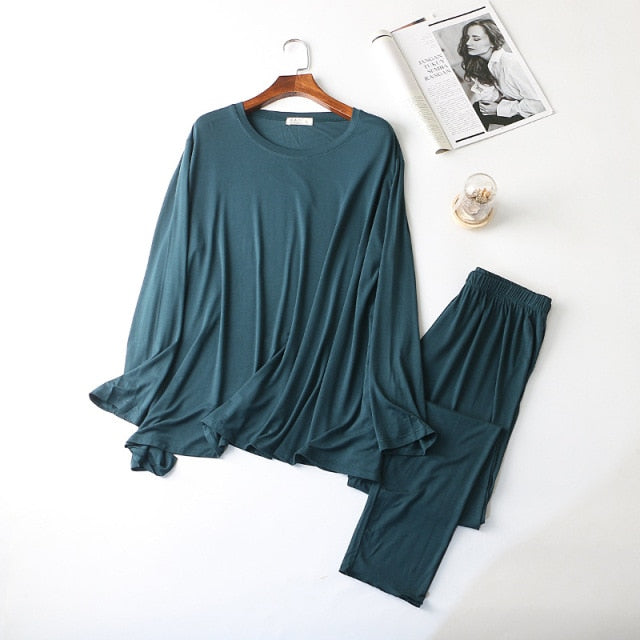 The Solid Full Sleeve Pajama Set Original pajamas-Original Pajamas