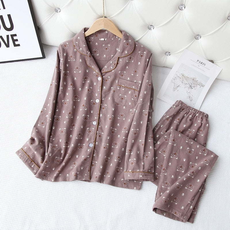 The Cotton Printed 2 Piece Pyjama Set-Original Pajamas