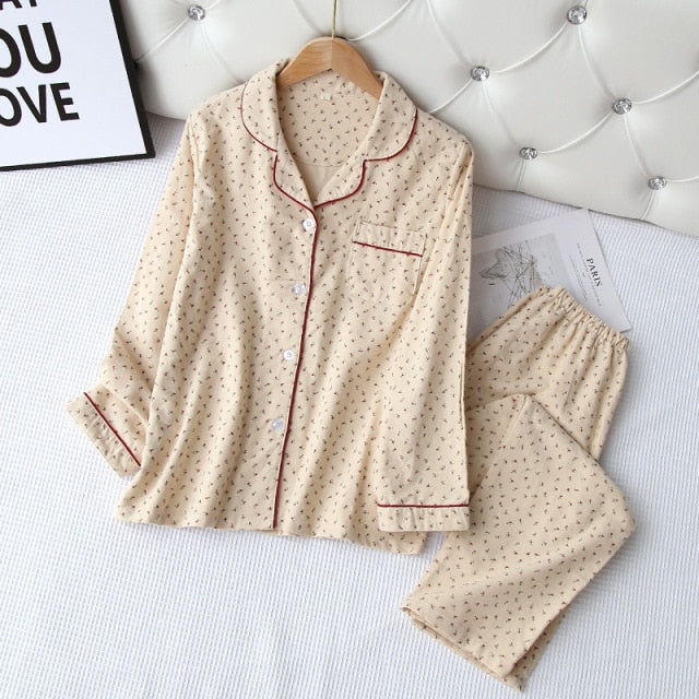 The Cotton Printed 2 Piece Pyjama Set-Original Pajamas