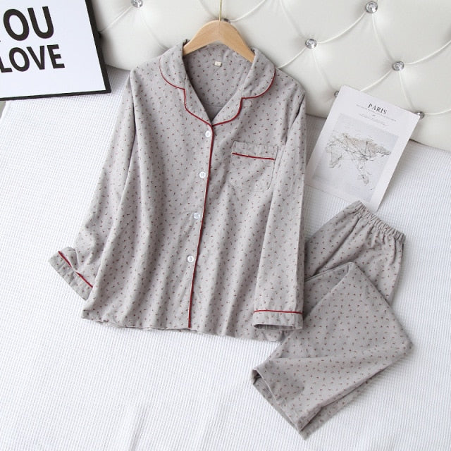 The Cotton Printed 2 Piece Pyjama Set-Original Pajamas