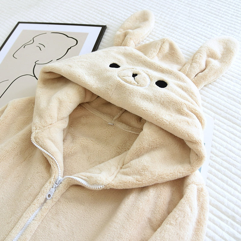 The Cute Bear Hoodie Pajama Set Original Pajamas-Original Pajamas