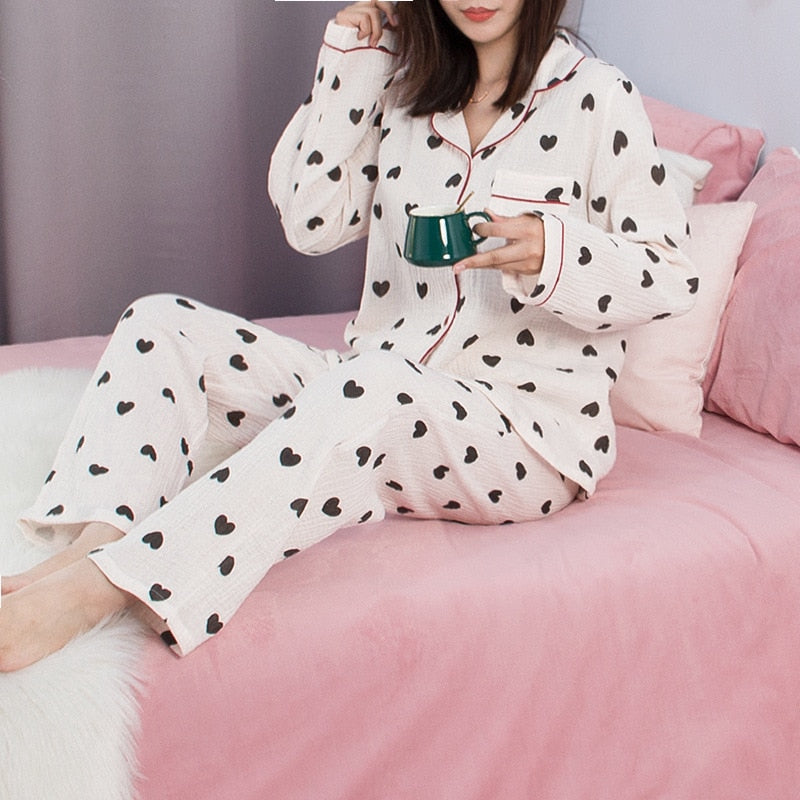 The Cute Heart Pajama Set Original Pajamas-Original Pajamas