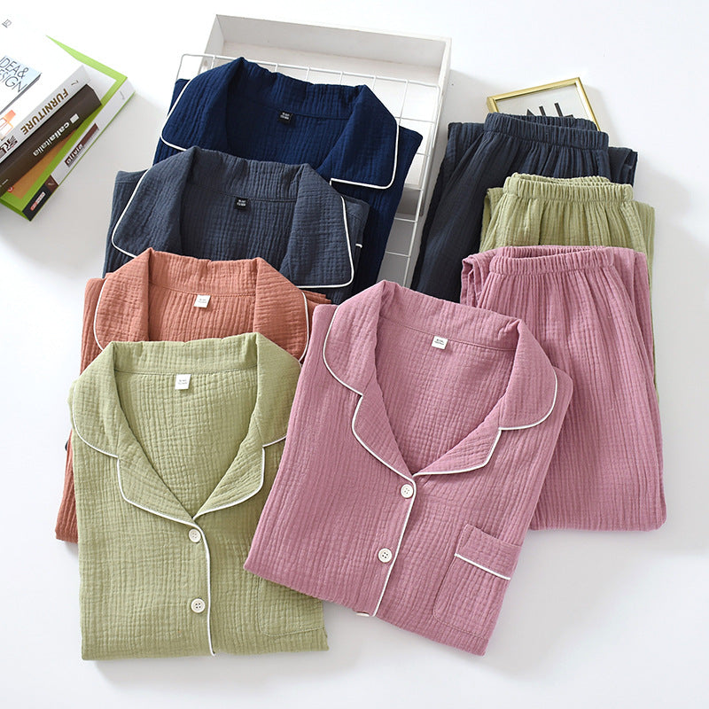 The Solid Buttoned Pajama Set Original Pajamas 2 Piece Sleepwear-Original Pajamas