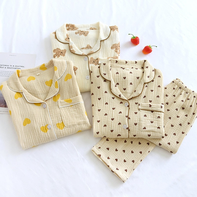 The Cute Love Heart Pajama Set Original Pajamas-Original Pajamas