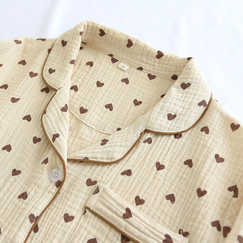 The Cute Love Heart Pajama Set Original Pajamas-Original Pajamas