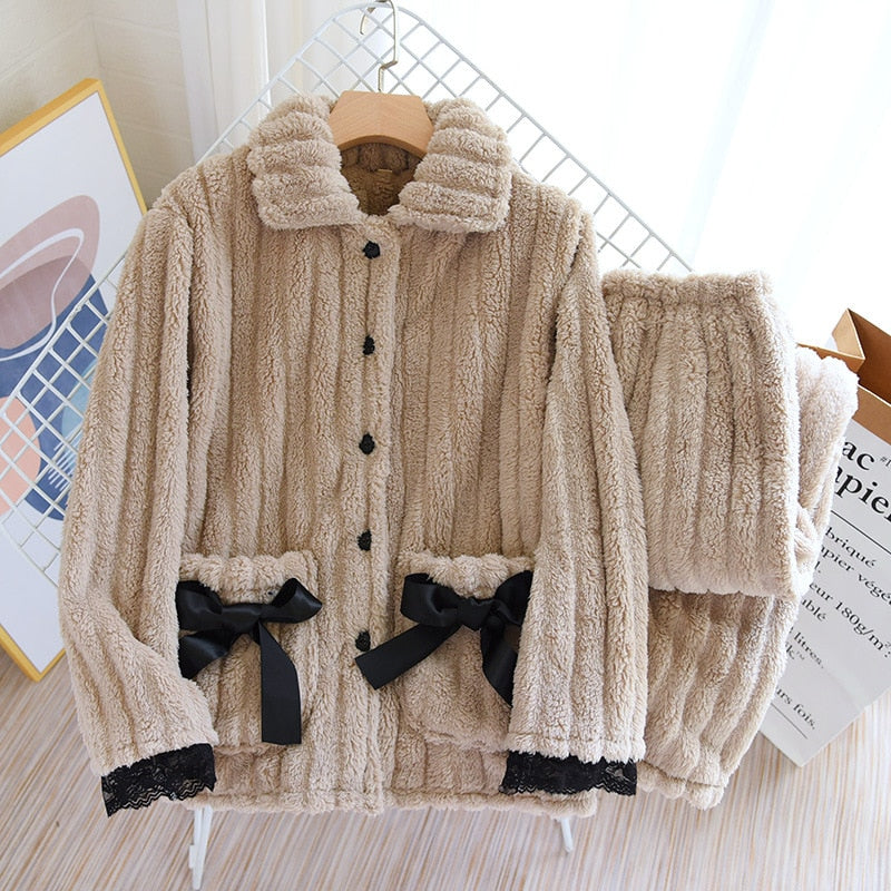 The Double Bow Set Original Pajamas-Original Pajamas