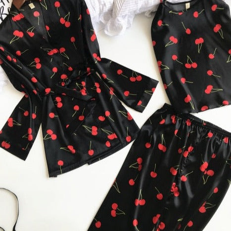 The Stain Flowers Printed Original Pajamas-Original Pajamas