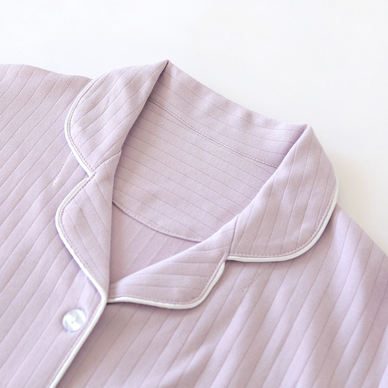 The Solid Ripped Long Pajama Set Original Pajamas-Original Pajamas