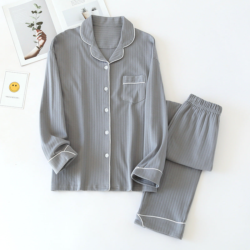 The Solid Ripped Long Pajama Set Original Pajamas-Original Pajamas