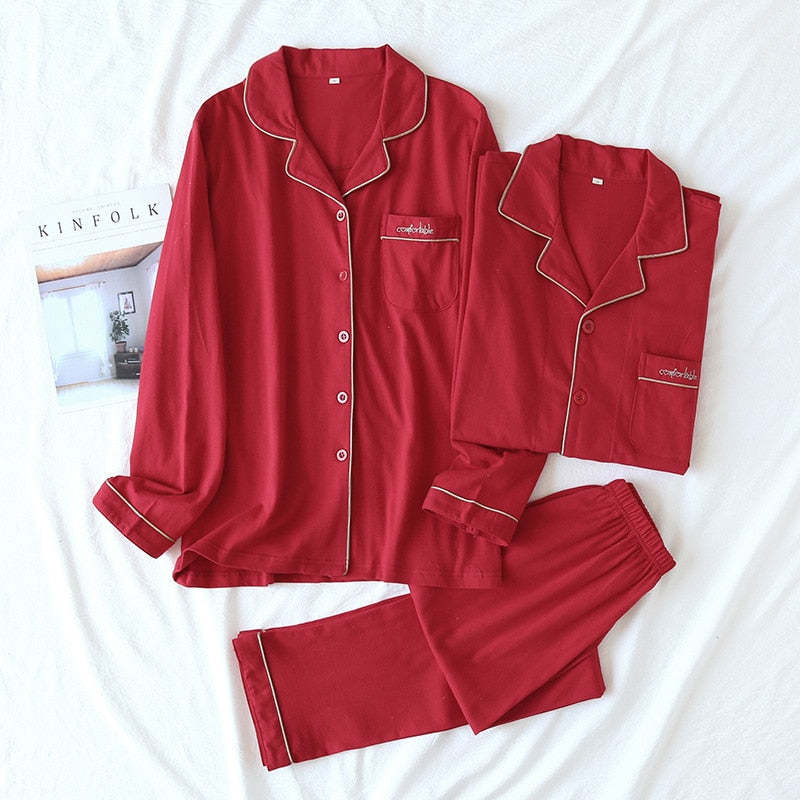 The Red Long Sleeve Pajama Set Original Pajamas-Original Pajamas