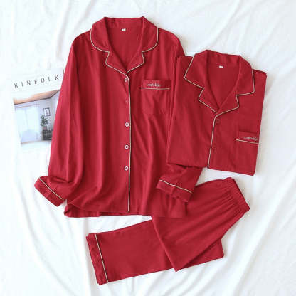 The Red Long Sleeve Pajama Set Original Pajamas-Original Pajamas