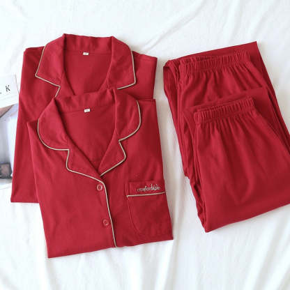 The Red Long Sleeve Pajama Set Original Pajamas-Original Pajamas