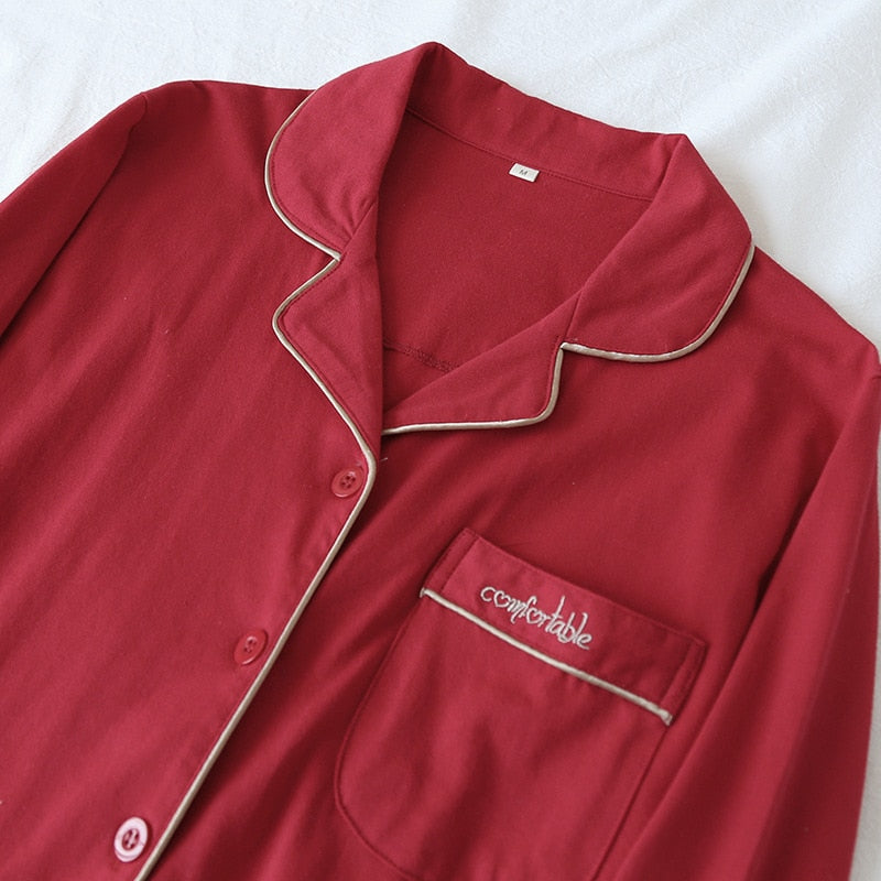 The Red Long Sleeve Pajama Set Original Pajamas-Original Pajamas