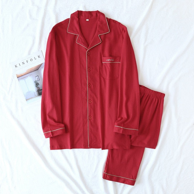 The Red Long Sleeve Pajama Set Original Pajamas-Original Pajamas