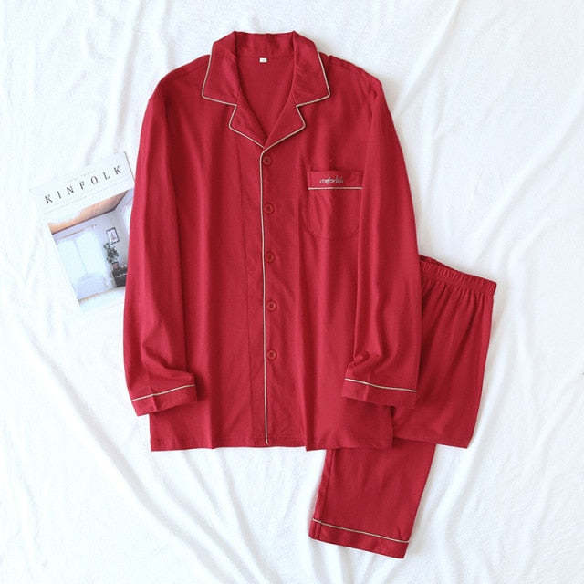 The Red Long Sleeve Pajama Set Original Pajamas-Original Pajamas