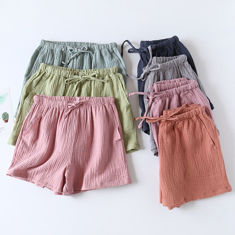 The Ruched Solid Shorts Original Pajamas-Original Pajamas