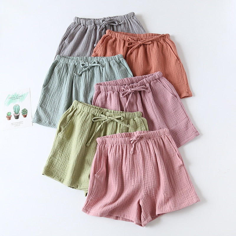 The Ruched Solid Shorts Original Pajamas-Original Pajamas