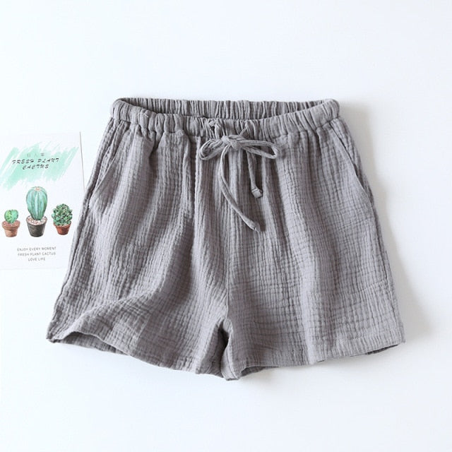 The Ruched Solid Shorts Original Pajamas-Original Pajamas