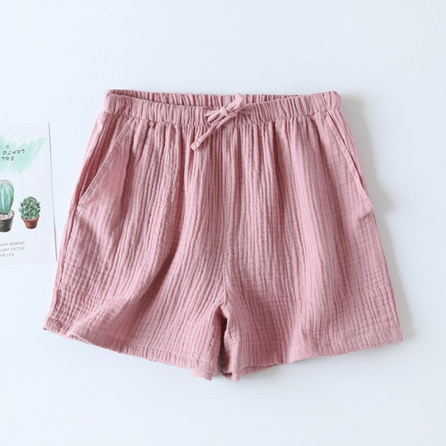 The Ruched Solid Shorts Original Pajamas-Original Pajamas