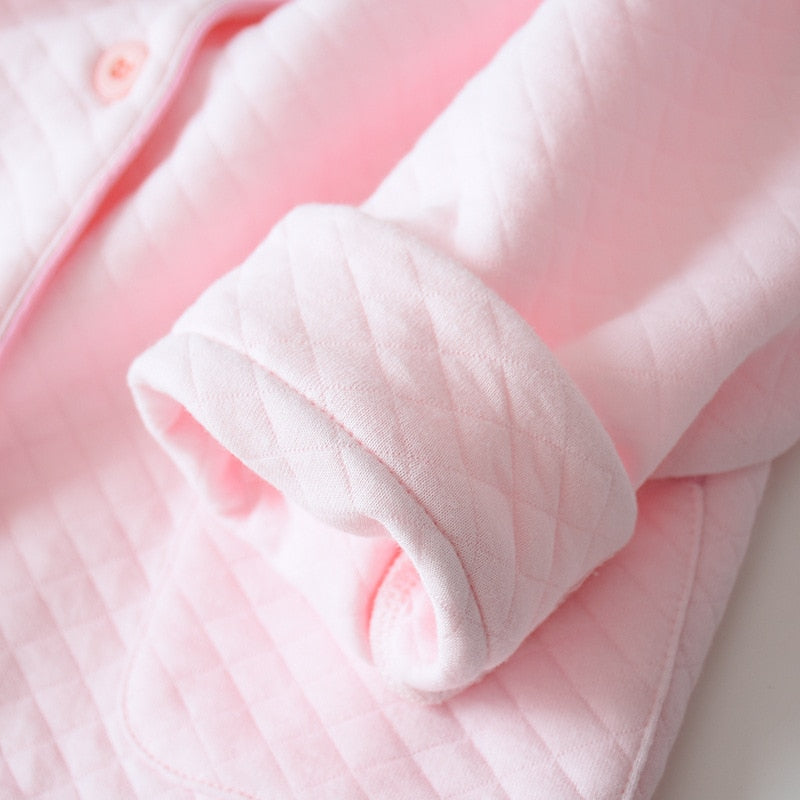 The Solid Cotton Knitted Pajama Set Original Pajamas-Original Pajamas