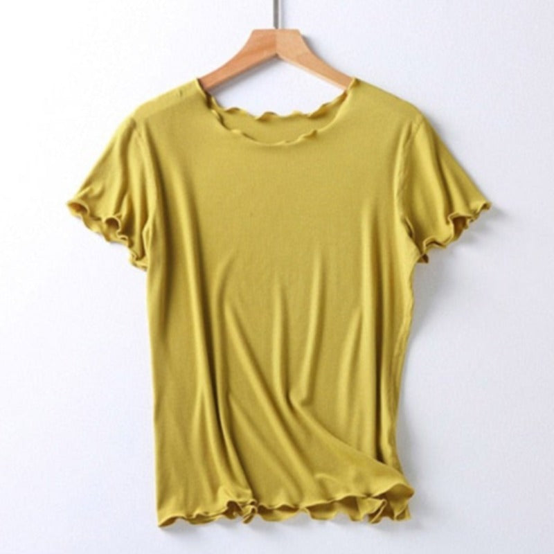 The Poly Solid Top Original Pajamas-Original Pajamas