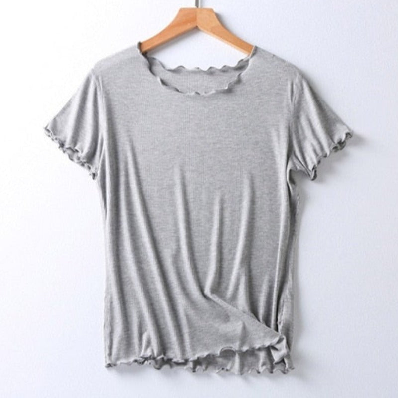 The Poly Solid Top Original Pajamas-Original Pajamas