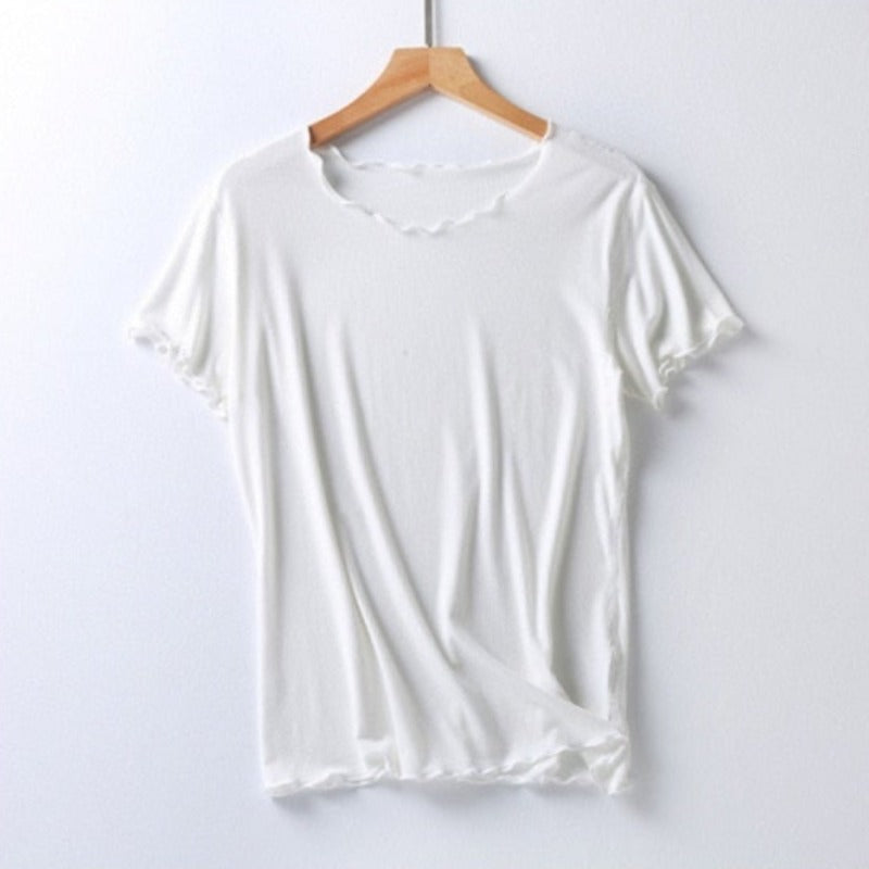 The Poly Solid Top Original Pajamas-Original Pajamas