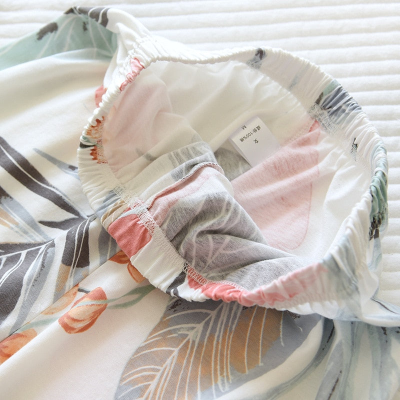 The Floral Short Sleeve Original Pajamas-Original Pajamas