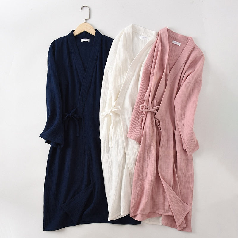 The Kimono Robe Solid Original Pajamas-Original Pajamas