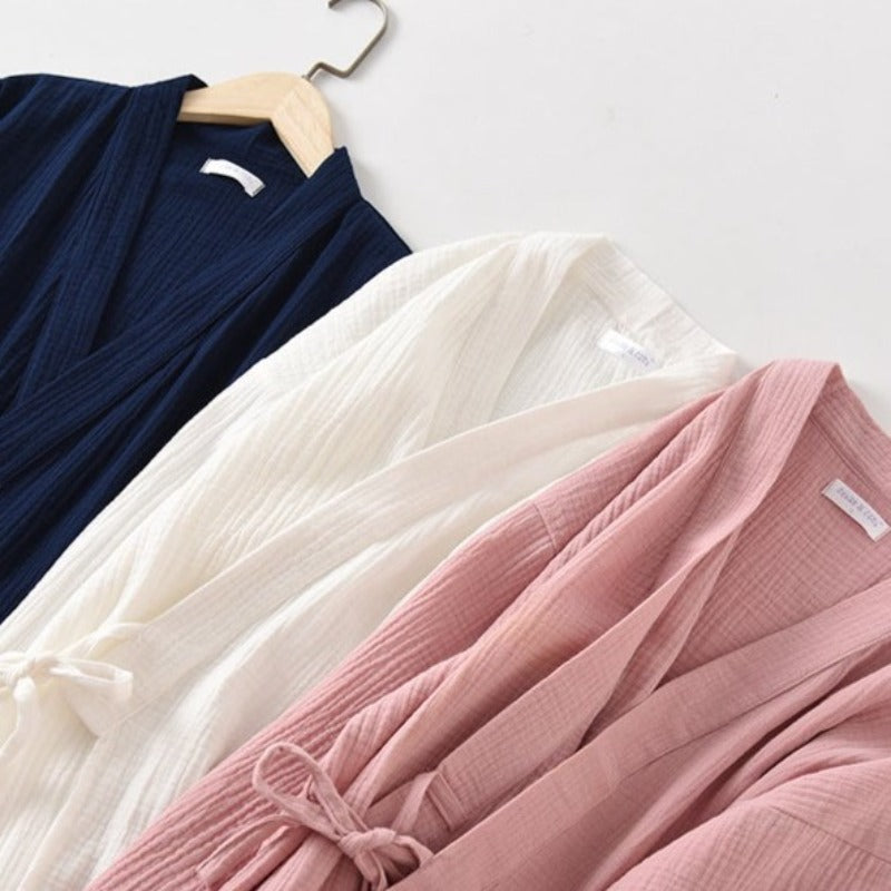 The Kimono Robe Solid Original Pajamas-Original Pajamas