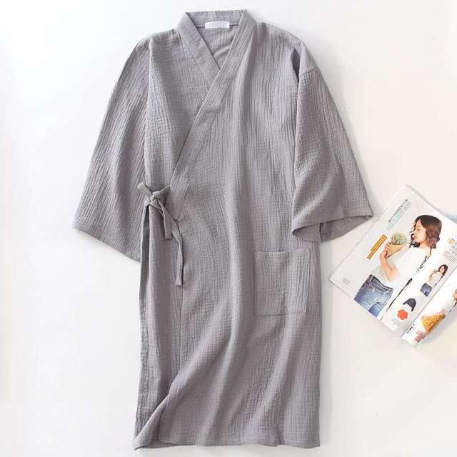 The Kimono Robe Solid Original Pajamas-Original Pajamas