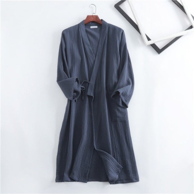 The Kimono Robe Solid Original Pajamas-Original Pajamas