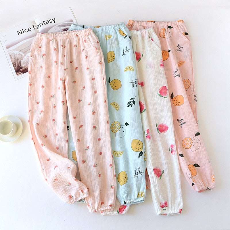 The Fruit Printed Bottoms Original Pajamas-Original Pajamas