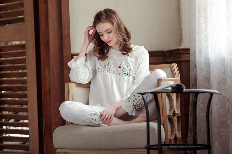 The Flowered Cotton Spring Original Pajamas-Original Pajamas