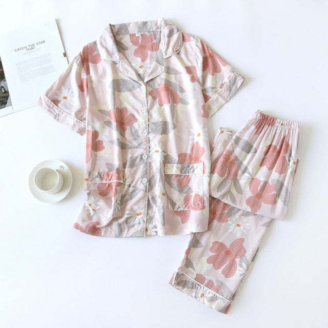 The Flower Grid Original Pajamas-Original Pajamas
