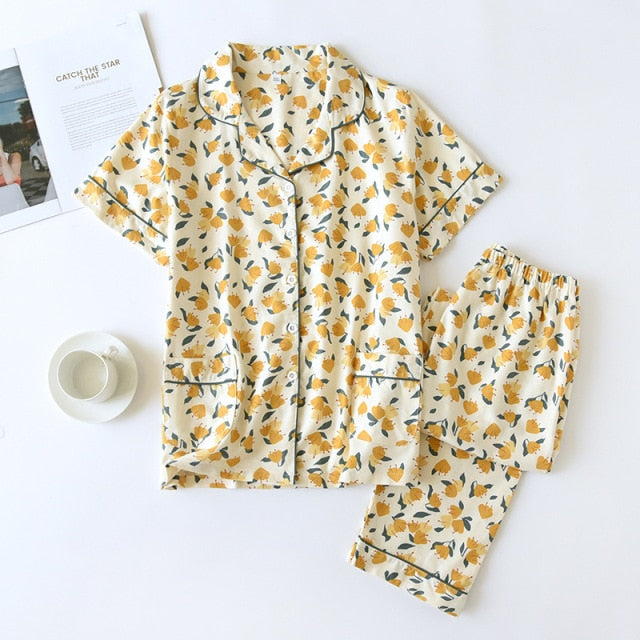 The Flower Grid Original Pajamas-Original Pajamas