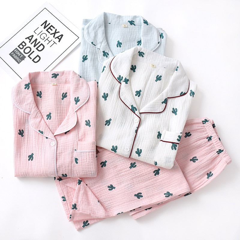 The Cactus Printed Original Pajamas-Original Pajamas