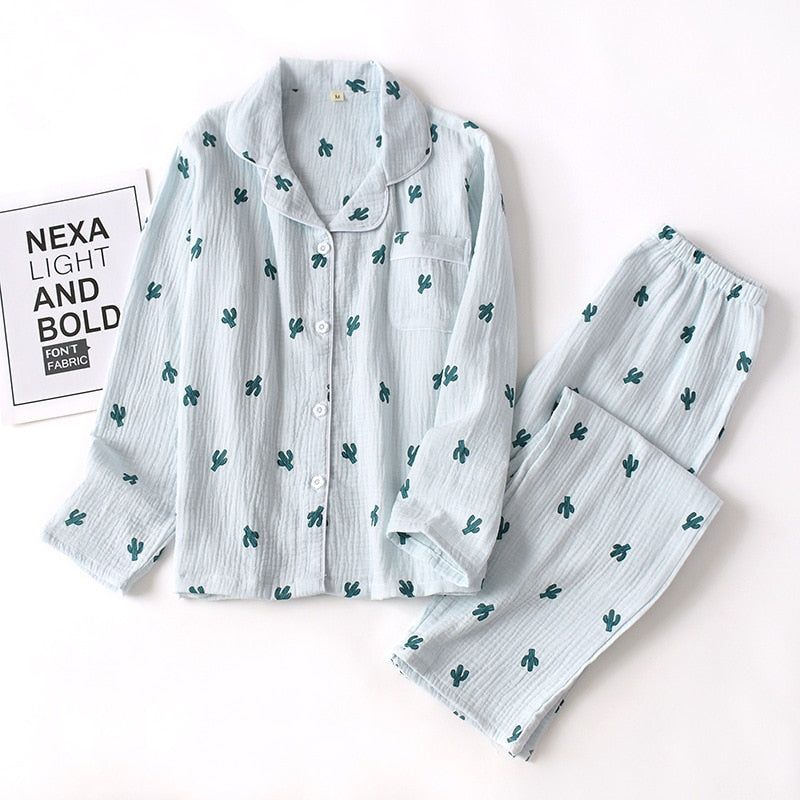 The Cactus Printed Original Pajamas-Original Pajamas