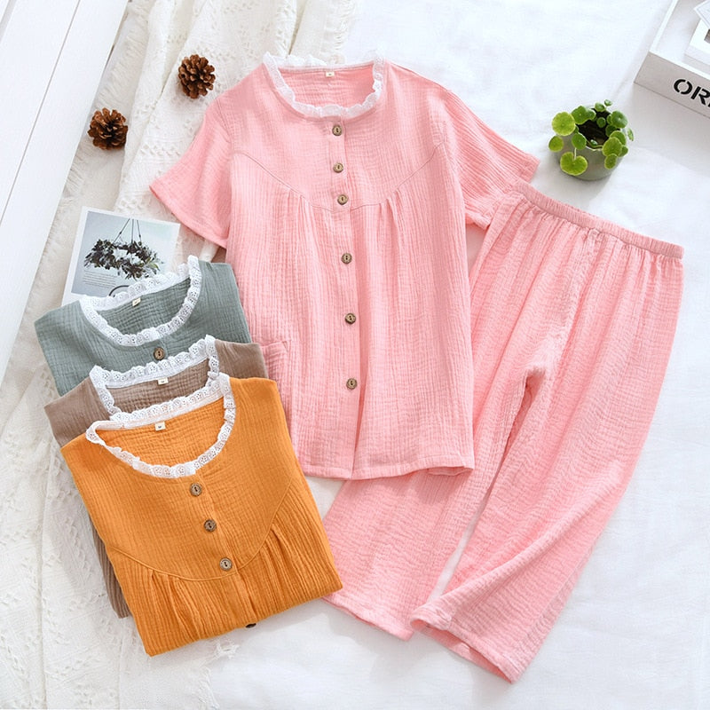 The Lace Collar Original Pajamas-Original Pajamas