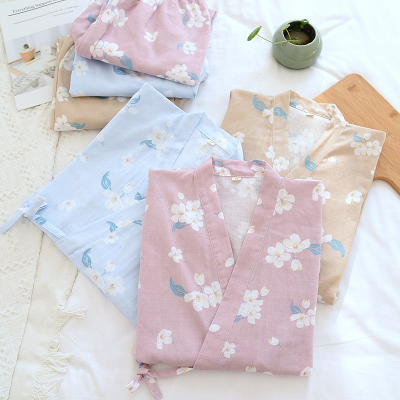 The Cherry Blossom Kimono Original Pajamas-Original Pajamas