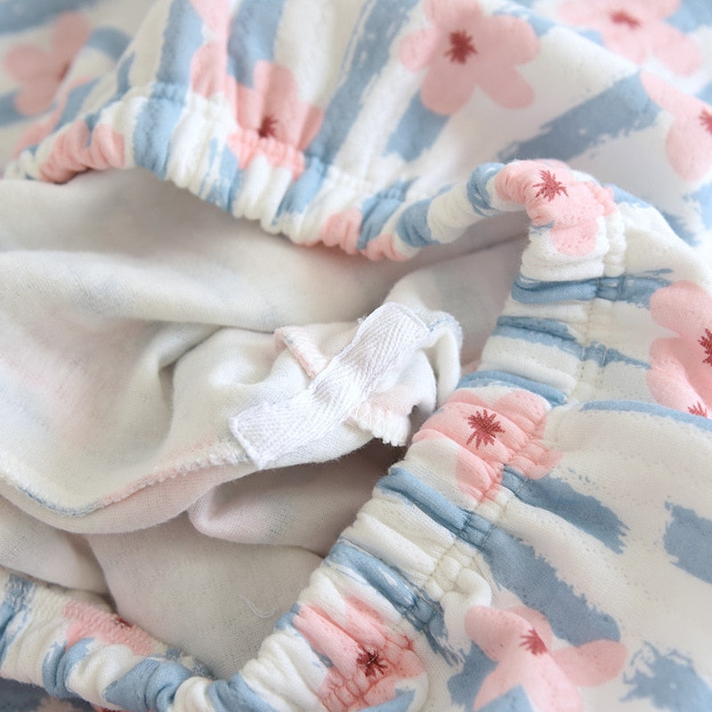 The Cute Blue Stripes Pajama Set Original Pajamas-Original Pajamas