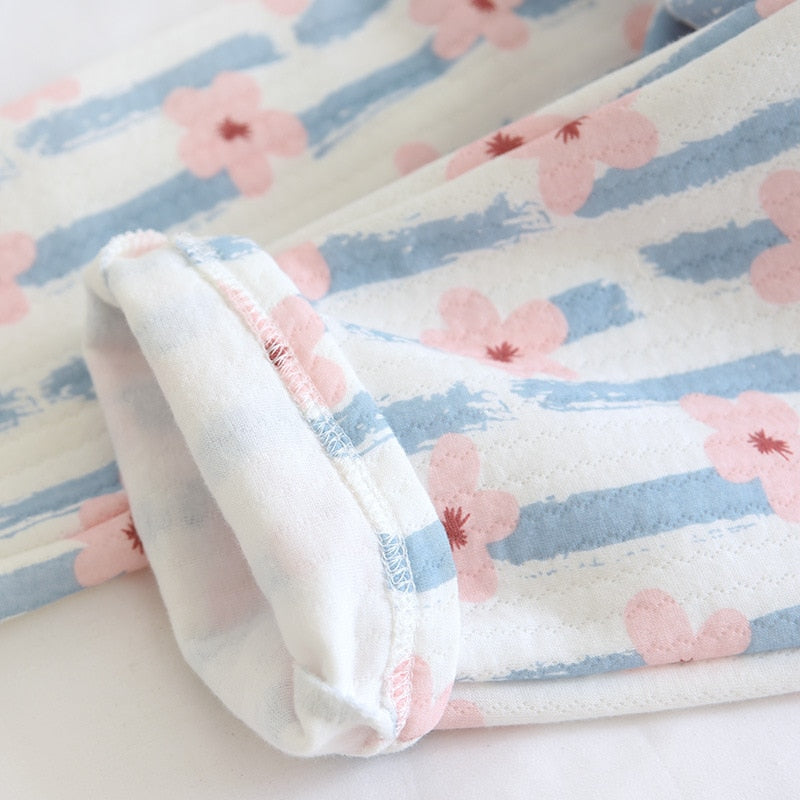 The Cute Blue Stripes Pajama Set Original Pajamas-Original Pajamas