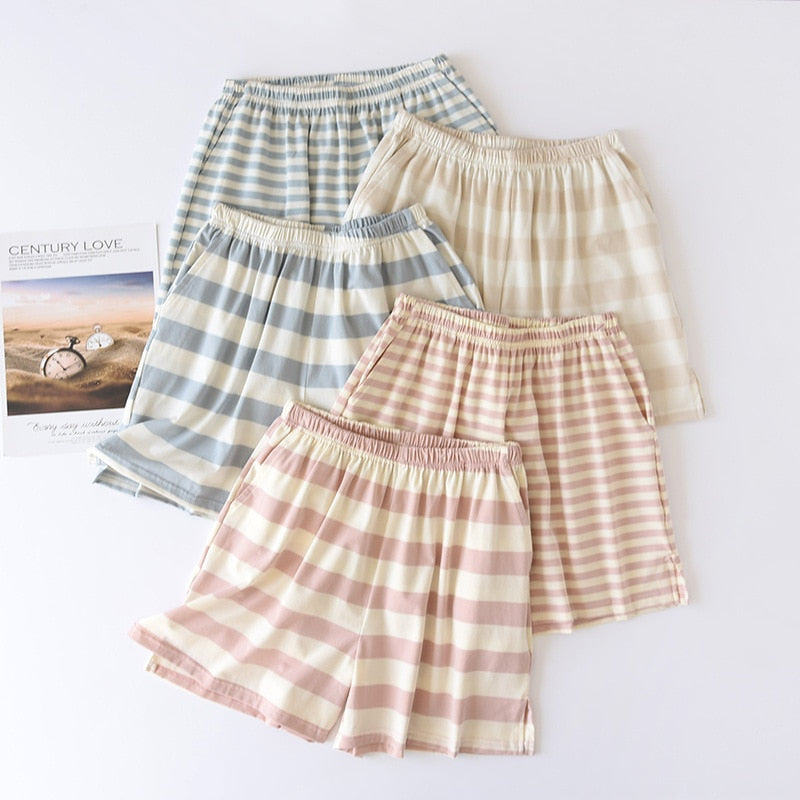 The Pastel Patterned Stripes Bottom Original Pajamas-Original Pajamas