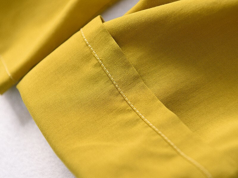 The Solid Green Yellow Black Original Pajamas-Original Pajamas