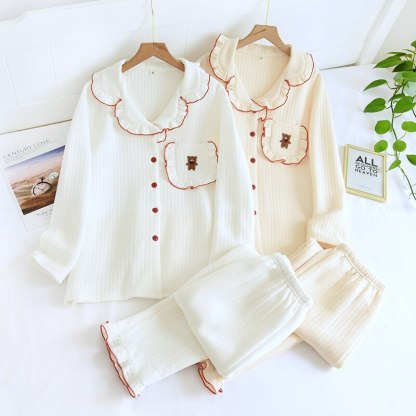 The Lace Collar Pajama Set Original Pajamas-Original Pajamas